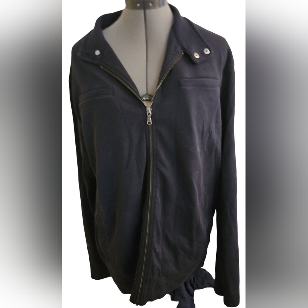 Banana Republic Black Suede Jacket Size XL